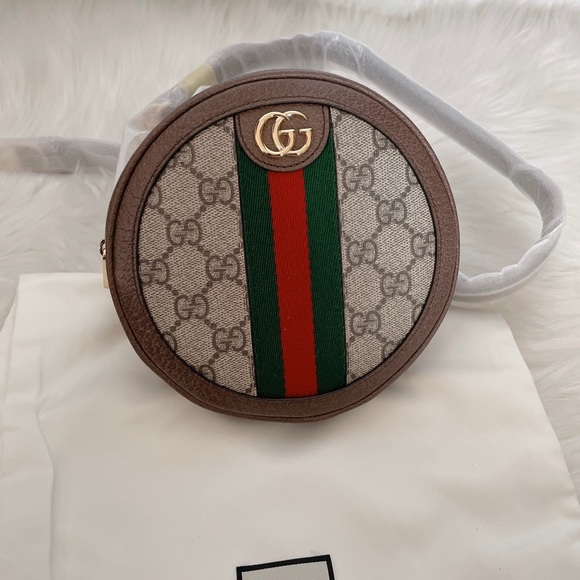 Gucci Ophidia monogram round backpack - Picture 2 of 9